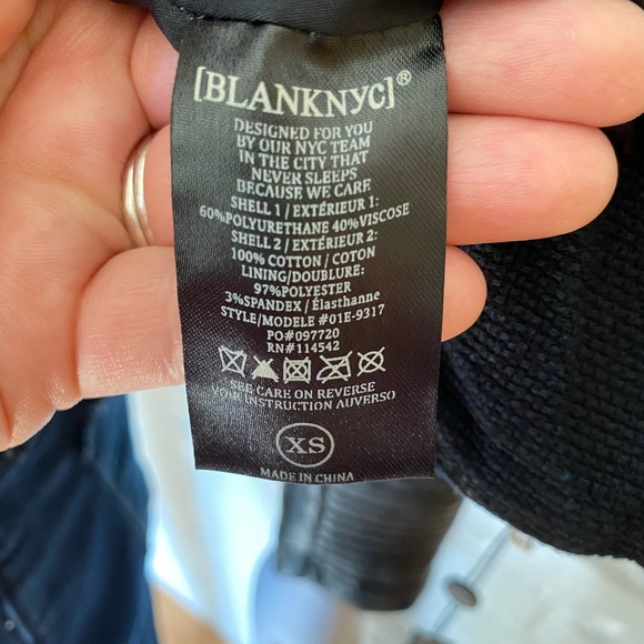 *Blank NYC Canvas Jacket with Leather Accents - Picture 8 of 16